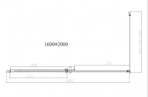 картинка Душевой уголок Vincea vsr-4d1016clb от магазина Сантехстрой