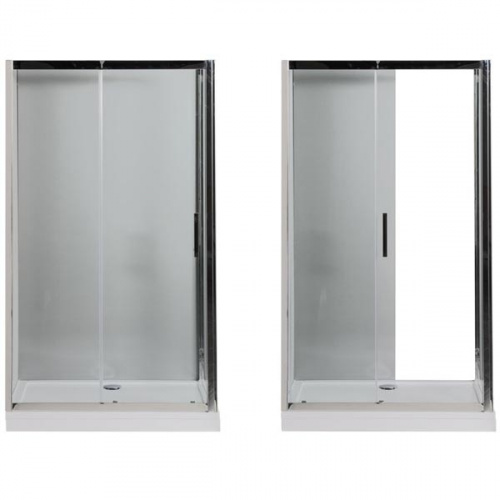 картинка Душевой уголок Aquanet Delta NPE1131 120x80 профиль Хром, стекло прозрачное от магазина Сантехстрой