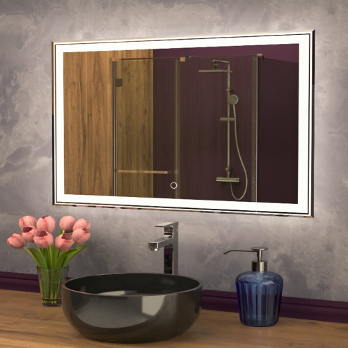 картинка Зеркало AZARIO Melis 800х700 влагостойкое с подсветкой и диммером (CS00066635) от магазина Сантехстрой