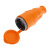 картинка Розетка переносная влагозащищенная с крышкой,  с/з,  16 А,  IP44, каучук оранжевая REXANT от магазина Сантехстрой