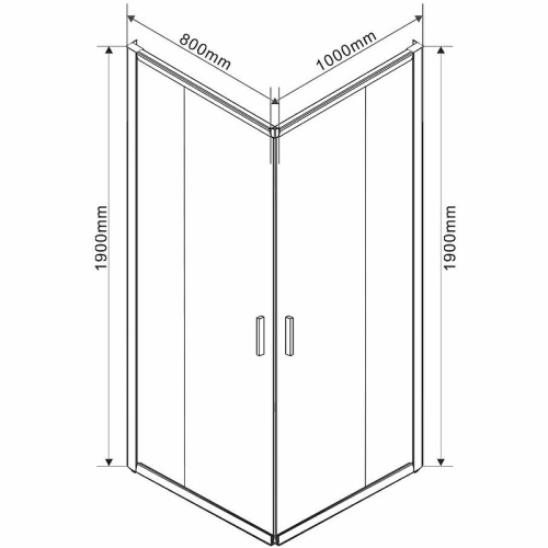 картинка Душевой уголок Vincea vss-1g8010clgm от магазина Сантехстрой