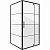 картинка Душевое ограждение Niagara Nova NG-0280-08ВLACK (80х80х195) квадрат,черный,дверь распашная,стекло с рисунком,1 место от магазина Сантехстрой