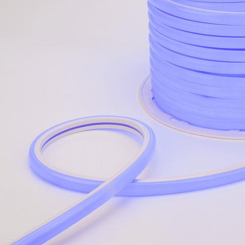 картинка Гибкий неон LED SMD,  форма – D,  16х16 мм,  синий,  144 LED/м,  бухта 50 м от магазина Сантехстрой