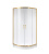 картинка Душевое ограждение Niagara Nova NG-6407-08GOLD (100х100х195) четверть круга,золото,двери раздвижные,стекло прозрачное,1 место от магазина Сантехстрой