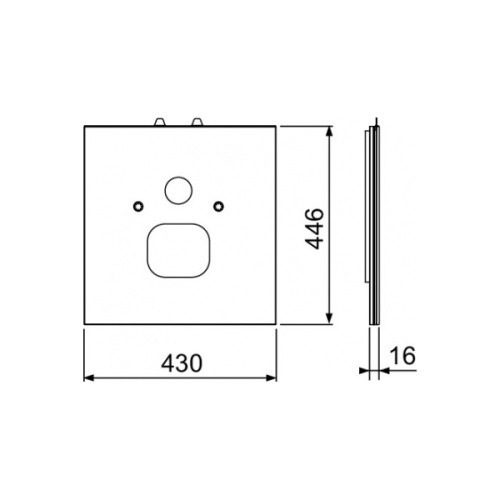 картинка TECE TECElux Стеклянная панель  для TECEone, стекло белое от магазина Сантехстрой