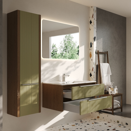 картинка Тумба под раковину/столешницу Валенсия 90, Зеленый тростник от магазина Сантехстрой