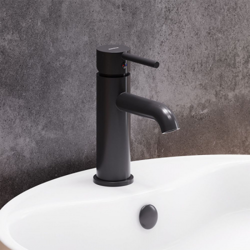 картинка 360210300 Scandinavian Pure, смеситель для умывальника, чёрный от магазина Сантехстрой