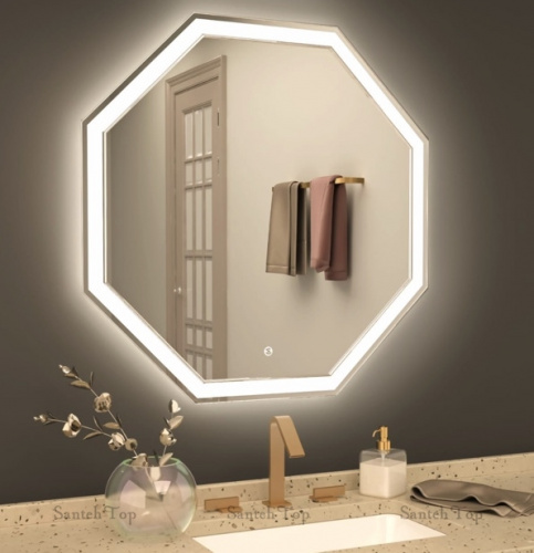 картинка Зеркало ART&MAX ARGO AM-Arg-700-700-DS-F с подсветкой 70х70 см от магазина Сантехстрой