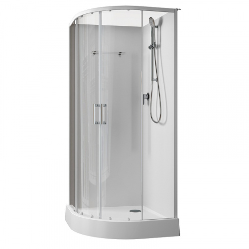картинка Душевая кабина Aquanet Passion EVO R White 100х100 281965 без гидромассажа от магазина Сантехстрой