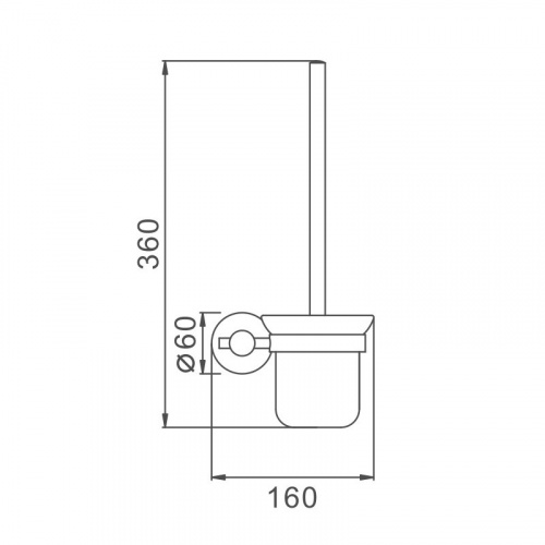 картинка Ершик Haiba сталь (HB8310) от магазина Сантехстрой