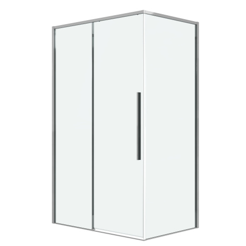 картинка Душевая перегородка 200.K33.01.80.10.00 Galaxy (80*195) хром, стекло прозрачное, 1 место от магазина Сантехстрой