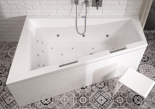 картинка Акриловая ванна Riho Doppio 180x130 B033001005 (BA9000500000000) R без гидромассажа от магазина Сантехстрой