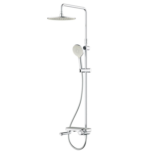 картинка F0780700 Like, душ.система: см-ль-полка д/ванны/душа, душ.штанга 1030-1460мм, верхний душ 220 мм, ру от магазина Сантехстрой