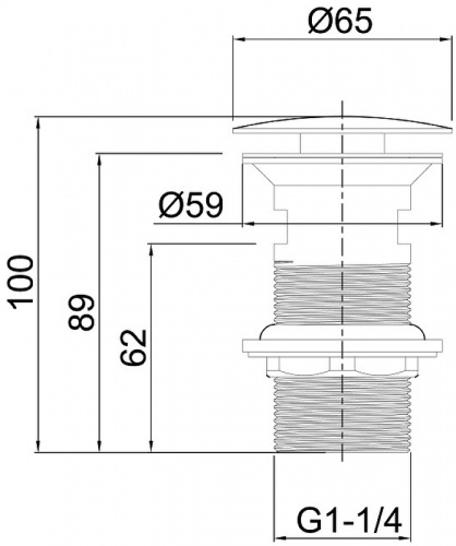 картинка Донный клапан Allen Brau Priority 5.31024-BN click-clack Никель брашированный от магазина Сантехстрой