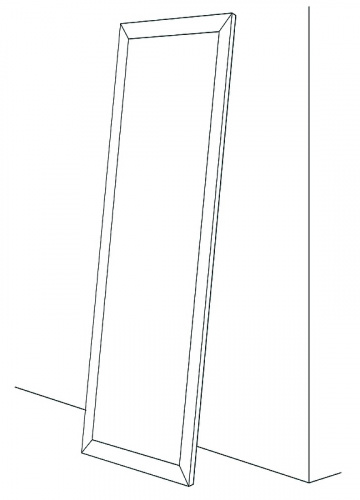 картинка Зеркало Evoform Definite Floor 201х81 BY 6008 в багетной раме - Чеканка золотая 90 мм от магазина Сантехстрой