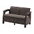 картинка Диван садовый Keter Corfu II Love Seat brown от магазина Сантехстрой