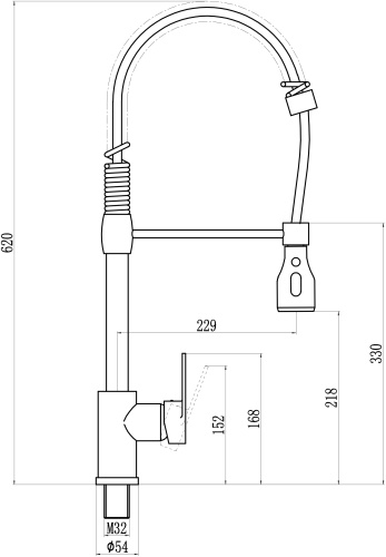 картинка Смеситель для кухни Savol s-002802h Черный от магазина Сантехстрой