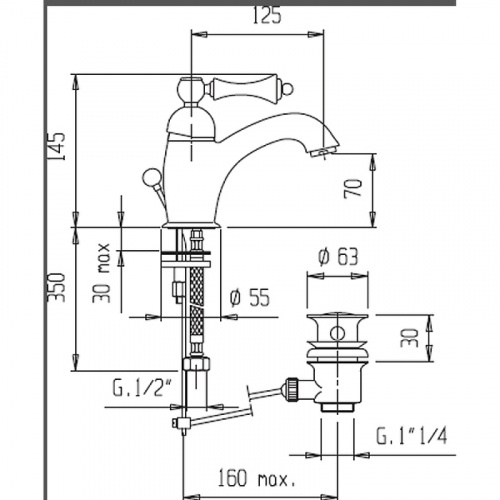 фото смеситель для ванны grohe grohtherm 2000 с термостатом хром (34174001)