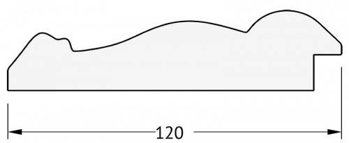 картинка Зеркало Evoform Exclusive 120х72 BY 3454 с фацетом в багетной раме - Состаренное серебро с орнаментом 120 мм от магазина Сантехстрой