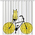 картинка Шторка для ванны Fixsen Design Cat FX-2515 180х200 Белая Желтая от магазина Сантехстрой