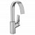 фотография hansgrohe vivenis смеситель для раковины на 1 отверстие, однорычажный, с поворотным изливом, с донным клапаном, цвет хром