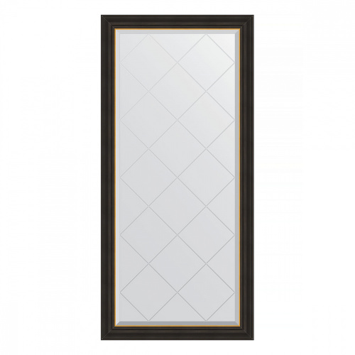 картинка Зеркало Evoform Exclusive-G BY 4535 74x156 черное дерево с золотом от магазина Сантехстрой