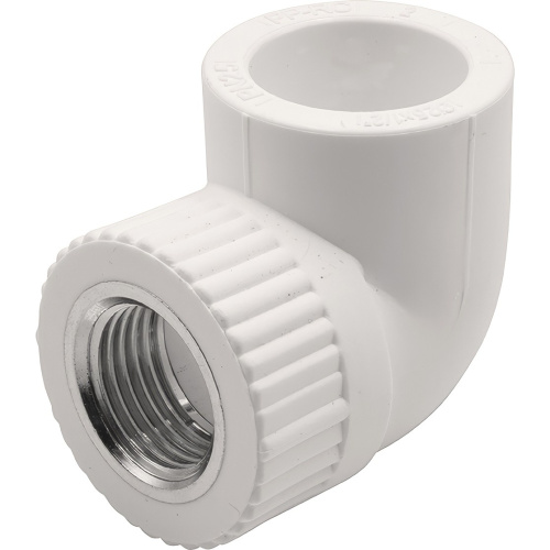 картинка Угольник THERMOLIGHT комбинированный PP-R ВР 25х1/2quot; белый (20/160) от магазина Сантехстрой