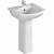 картинка Раковина с пьедесталом Vitra Form 300 55 9602B003-7650 Белая от магазина Сантехстрой