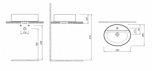 картинка Раковина Kale SMARTEDGE (40х50см.), беая (7110210501) от магазина Сантехстрой