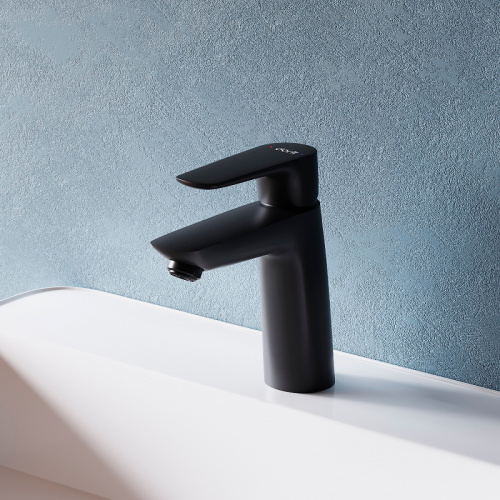 картинка D40102122 Prime new смеситель для умывальника, черный от магазина Сантехстрой