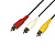 картинка Шнур 3 RCA - 3 RCA,  10м,  черный REXANT от магазина Сантехстрой