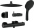картинка Душевая система Cersanit Brasko Black 63112 с термостатом Черная матовая от магазина Сантехстрой