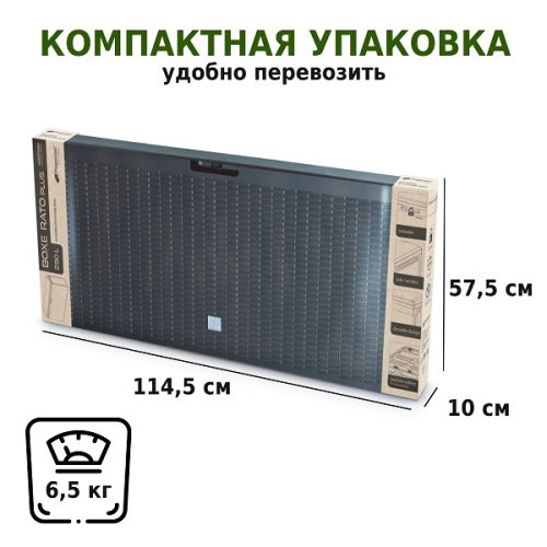 картинка Ящик для хранения Prosperplast Rato Plus 290л антрацит от магазина Сантехстрой