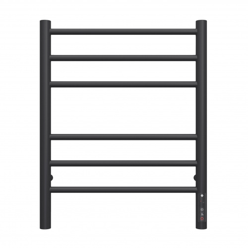 картинка Аврора П6 450х600 электро КС ЧЕРНЫЙ МУАР ( new встроен диммер) Полотенцесушитель TERMINUS от магазина Сантехстрой