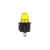картинка Выключатель клавишный круглый 250V 6А (3с) ON-OFF желтый REXANT (перепак.  из 12в) от магазина Сантехстрой