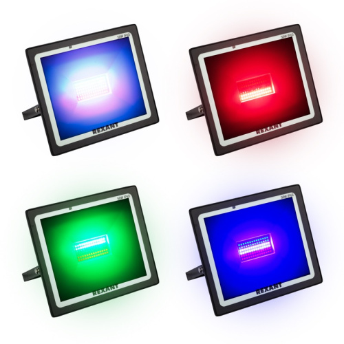 картинка Прожектор светодиодный с пультом дистанционного управления 50Вт,  цвет свечения мультиколор (RGB) REXANT от магазина Сантехстрой