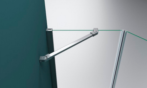 картинка Душевой уголок BelBagno Kraft 90х90 KRAFT-P-1-90-C-Cr-L профиль Хром стекло прозрачное от магазина Сантехстрой