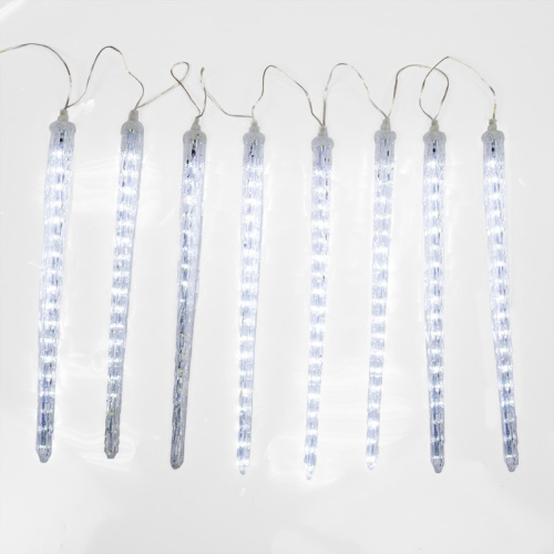 картинка Гирлянда светодиодная Сосульки 230В,  комплект 8 шт х 42 см,  36x8 LED,  не соединяются от магазина Сантехстрой