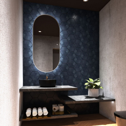 картинка Зеркало Art&Max am-bar-700-1500-ds-f Хром от магазина Сантехстрой
