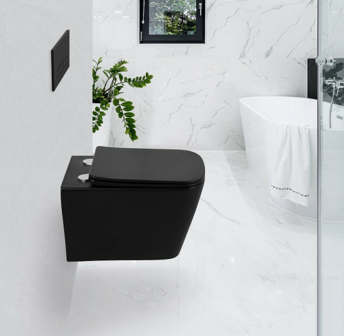 картинка Унитаз BelBagno Ardente-C BB3202CHR-MB подвесной без сиденья от магазина Сантехстрой
