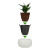 картинка Кашпо для цветов Prosperplast Sandy Bowl 9л, белый от магазина Сантехстрой