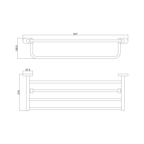 картинка Полка для полотенец BELZ (B90024) от магазина Сантехстрой