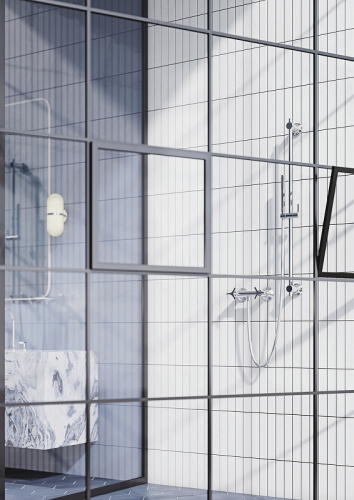 картинка Душевой гарнитур Kludi Nova Fonte 2084039-15 Черный от магазина Сантехстрой