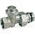 картинка Клапан, R715TG, прямой, 3/4", 3/4", ВН, хромированный, отвод с герметичной прокладкой от магазина Сантехстрой