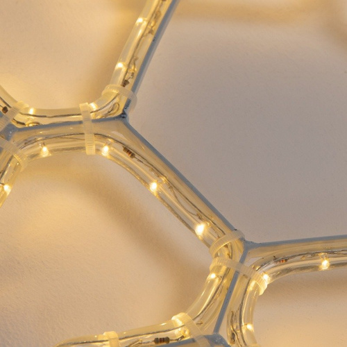 картинка Фигура Снежинка цвет ТЕПЛЫЙ БЕЛЫЙ,  размер 45x38 см NEON-NIGHT от магазина Сантехстрой