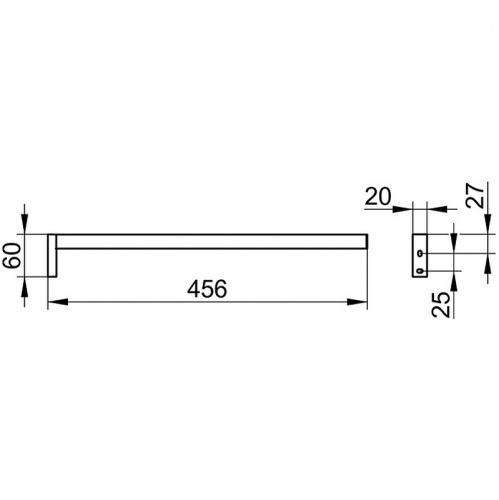 картинка Полотенцедержатель Keuco Edition 90 Square 19120 010000 Хром от магазина Сантехстрой