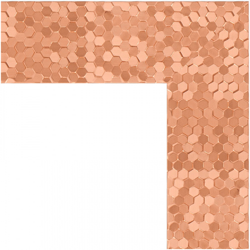 картинка Зеркало Evoform Definite 116х66 BY 3210 в багетной раме - Соты медь 70 мм от магазина Сантехстрой