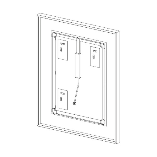картинка Зеркало Evoform Ledside 75х130 BY 2208 Сталь от магазина Сантехстрой