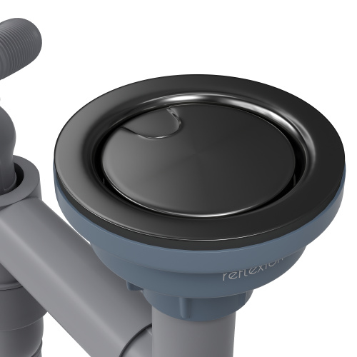картинка Кухонная мойка Reflexion Iseo RX2240BL оружейная сталь от магазина Сантехстрой
