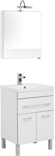 картинка Комплект мебели для ванной Aquanet Верона 58 белый (напольный 1 ящик 2 дверцы) от магазина Сантехстрой
